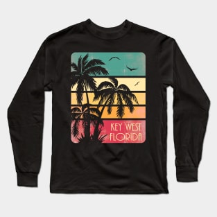 Key West Florida Vintage Summer Long Sleeve T-Shirt